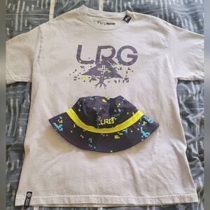 Lifted research group shirt and bucket hat